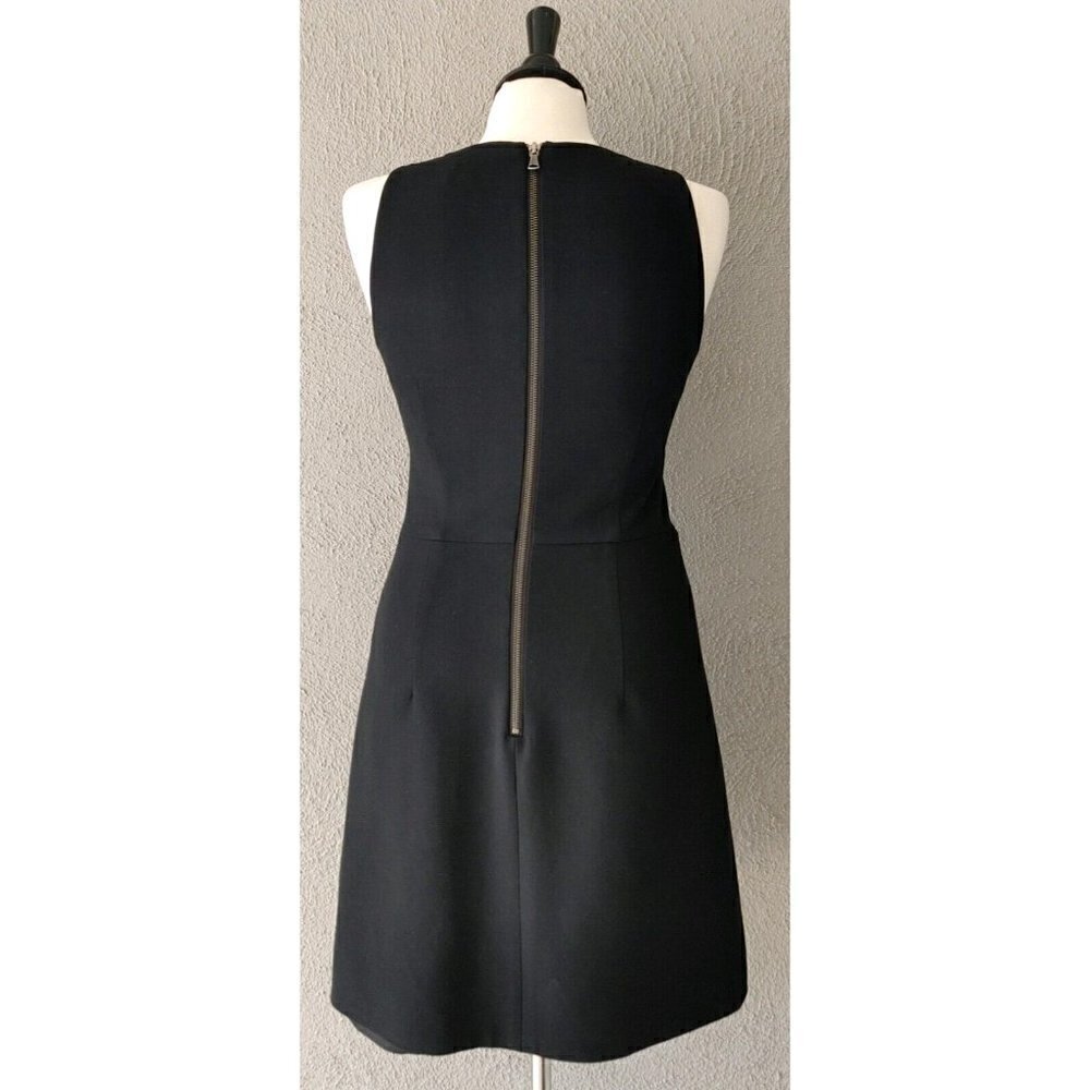 Milly A-Line Peekaboo Mini Sheath Dress in Black Size 4 - Picture 5 of 7
